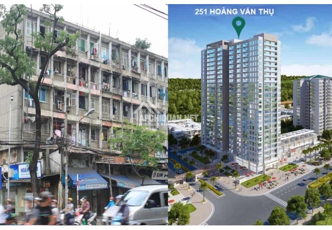 Căn hộ chung cư 251 Hoàng Văn Thụ khoát áo mới sau thời gian dài chờ đợi