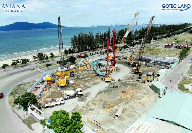 Cận cảnh tiến độ dự án Asiana Đà Nẵng - Tháng 8/2021