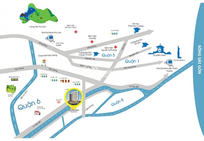 Vị trí vàng tại căn hộ Aurora Residences