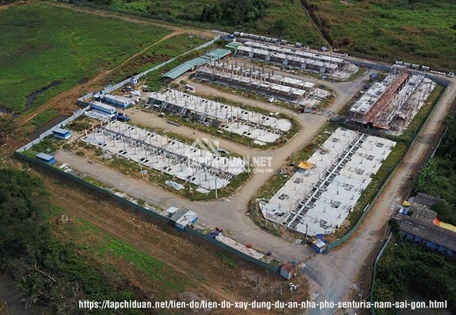 Tiến Độ Xây Dựng Dự Án Nhà Phố Senturia Nam Sài Gòn