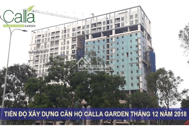 Tiến độ xây dựng căn hộ Calla Garden tháng 12 năm 2018