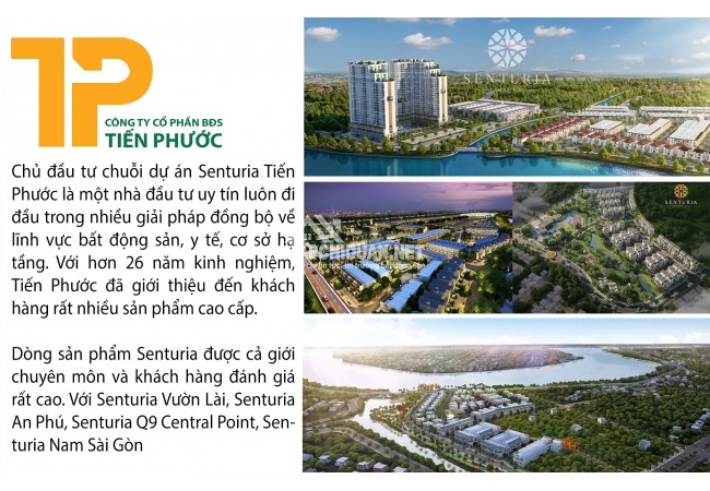 Chủ đầu tư Tiến Phước và thành công với dòng sản phẩm Senturia