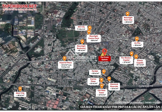 Giá bán Privia Khang Điền Bình Tân bao nhiêu?