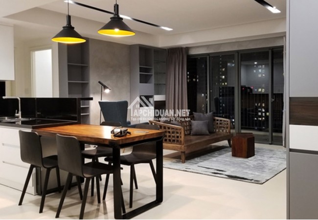 Căn hộ tông trầm mang đậm kiến trúc châu Á tại Sài Gòn