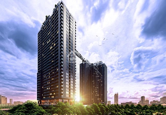 Kiến Trúc Xanh Ấn Tượng Của Tòa Tháp Đôi Trên Đường Tôn Thất Thuyết