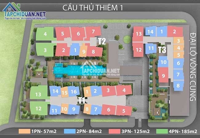 Mặt bằng căn hộ The River Thủ Thiêm Quận 2 có gì hay?