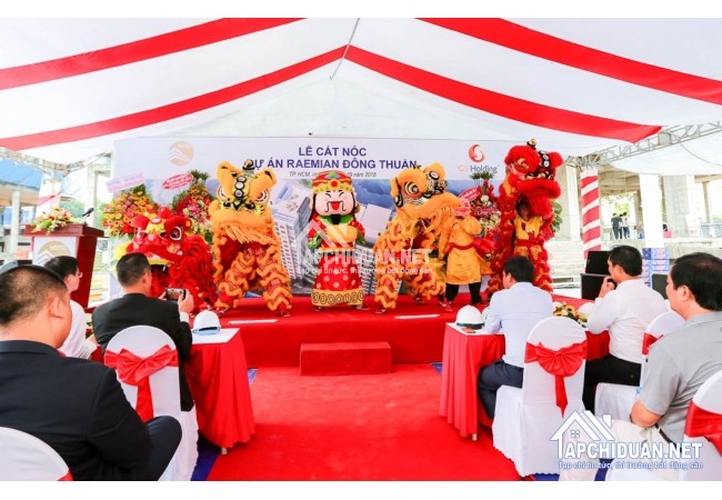Lễ cất nóc dự án căn hộ raemian Đông Thuận Quận 12