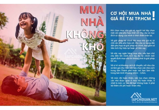 Quận 12 ra mắt căn hộ giá rẻ cho những giá đình trẻ mong muốn an cư lạc nghiệp tại Tp.HCM