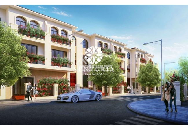 Nhà phố liền kề dự án Senturia Nam Sài Gòn mang đậm phong cách Địa Trung Hải