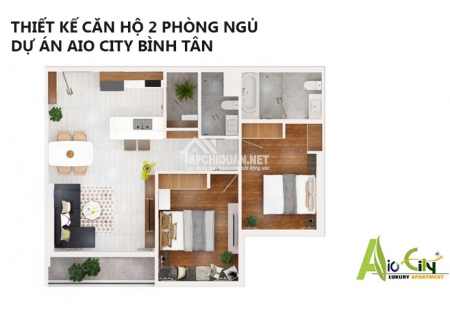 Thiết kế căn hộ dự án Aio City Bình Tân 