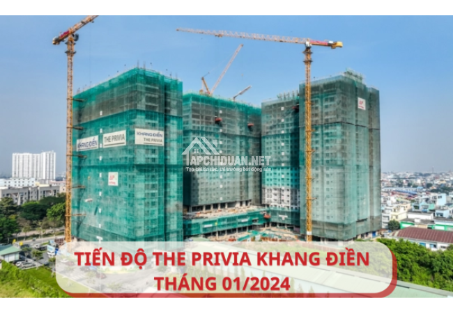 Tiến độ The Privia Bình Tân của CĐT Khang Điền tháng 01/2024