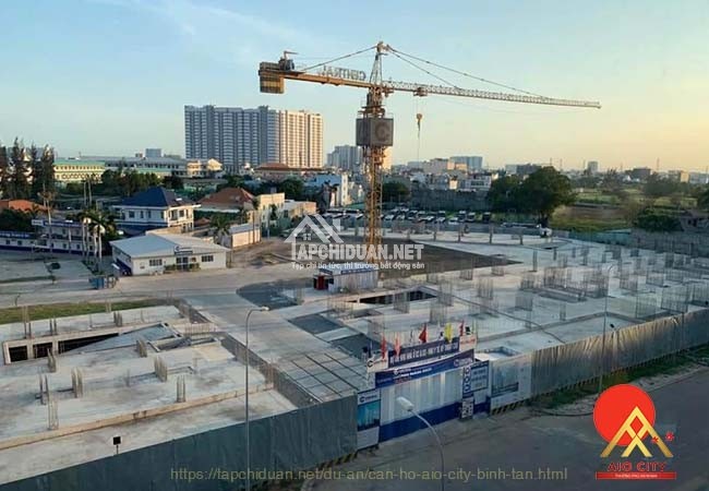 Tiến độ xây dựng dự án căn hộ Aio City Bình Tân