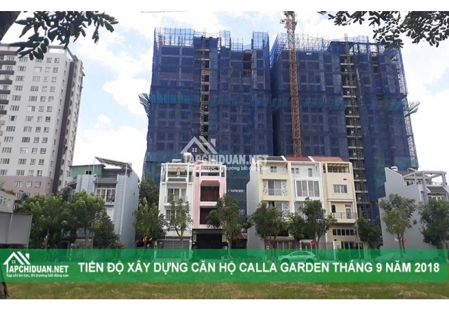 Tiến độ xây dựng căn hộ Calla garden tháng 9 năm 2018
