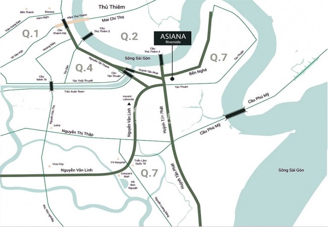 Đánh giá vị trí dự án Asiana Riverside Quận 7