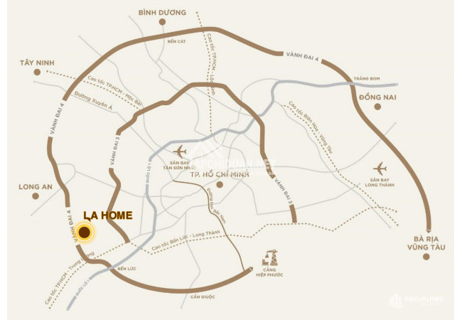 Vị trí chiến lược kết nối đô thị La Home Bến Lức Long An