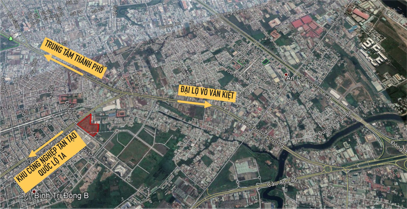 vị trí căn hộ aio city bình tân trên googlemap giao thông thuận lợi, liên kết nhanh đến nhiều địa điểm