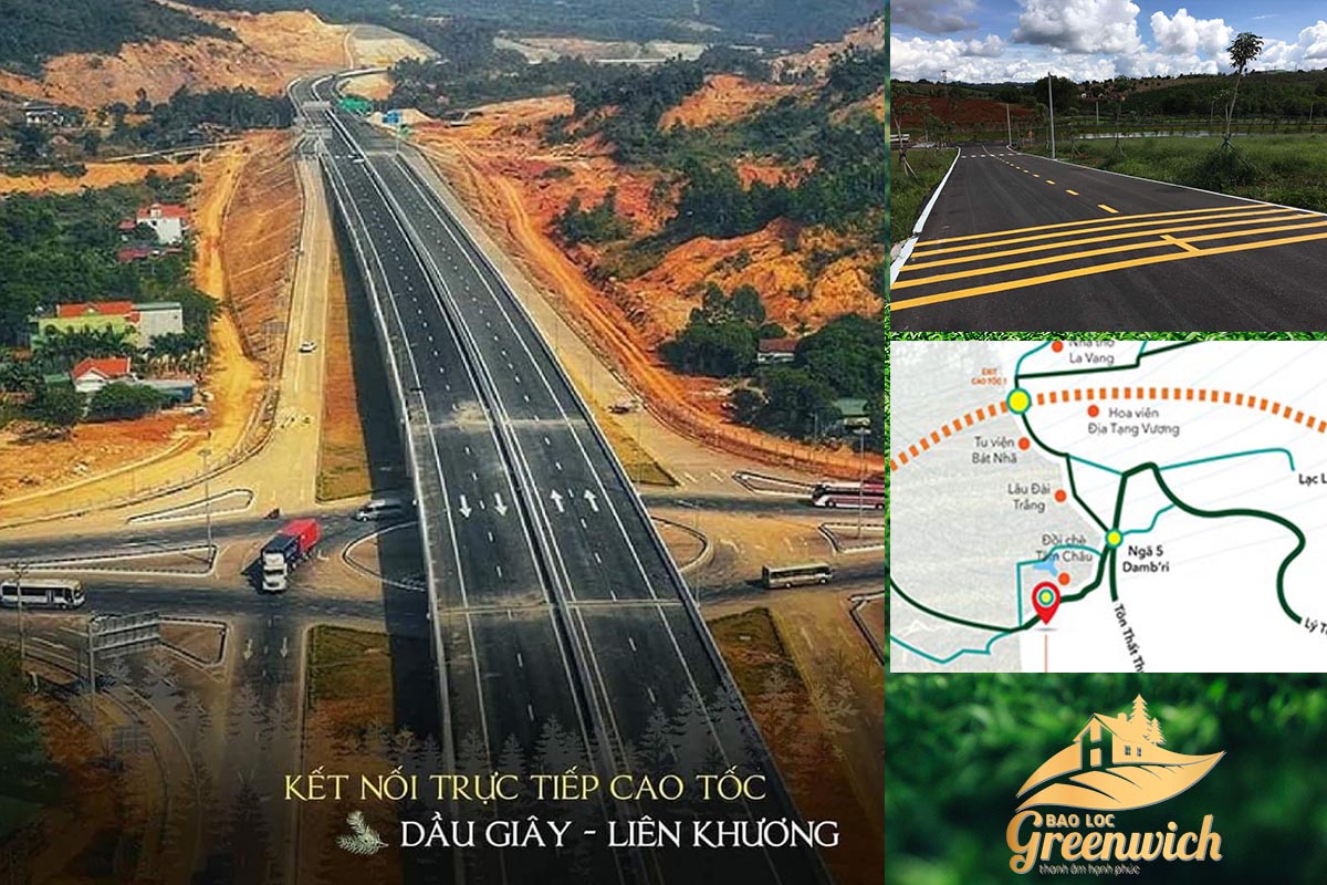 kết nối tuyến cao tốc dầu giây liên khương đến với bảo lộc greenwich
