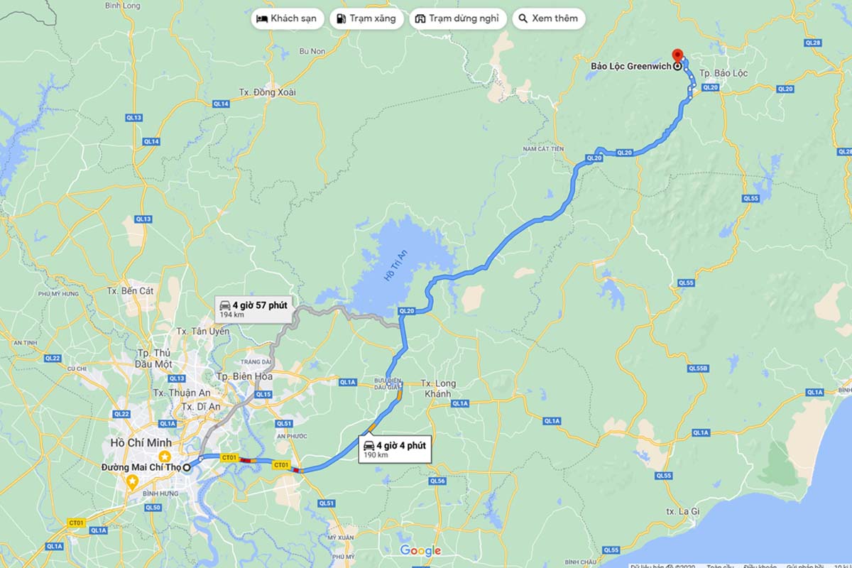 vị trí chính xác dự án Bảo Lộc Greenwich