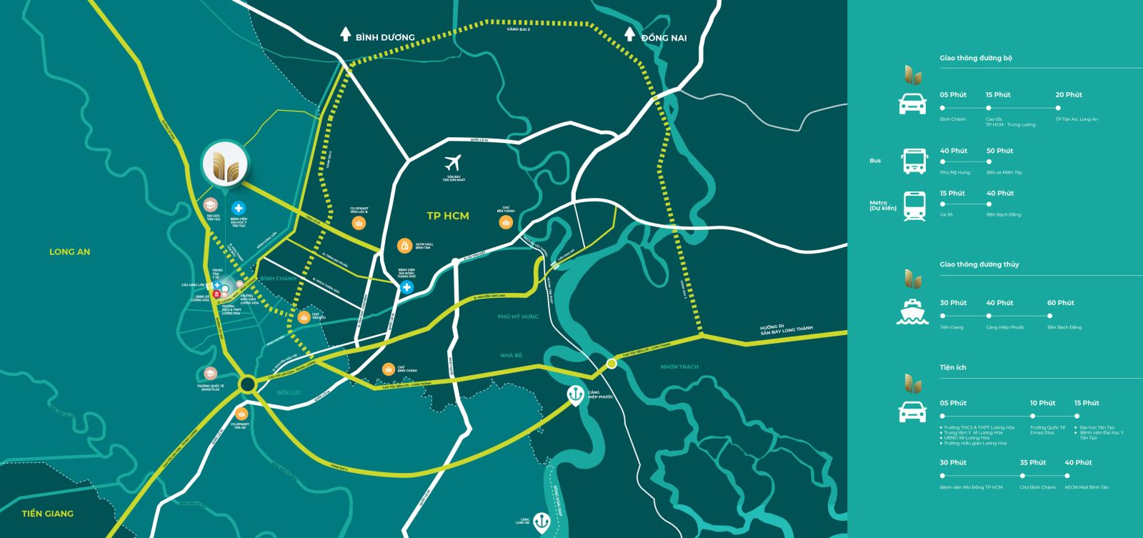 vị trí khu đô thị La Home Long An