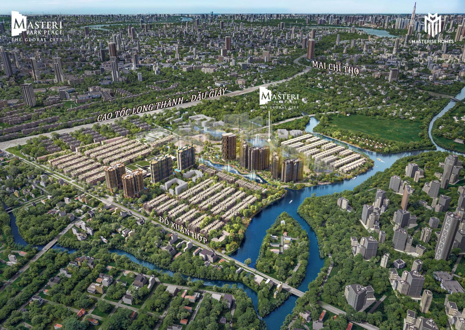 vị trí Masteri Park Place tại The Global City
