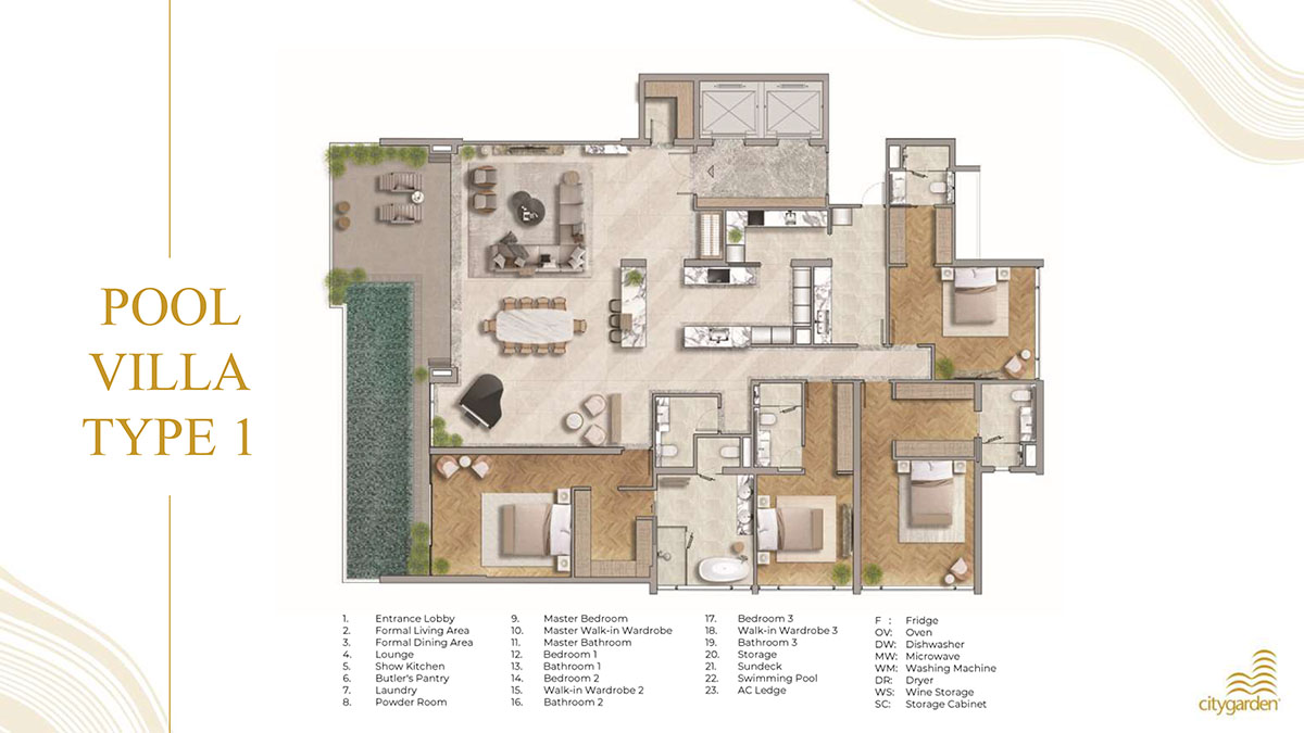 Thiết Kế Căn Hộ Pool Villa The River Thủ Thiêm