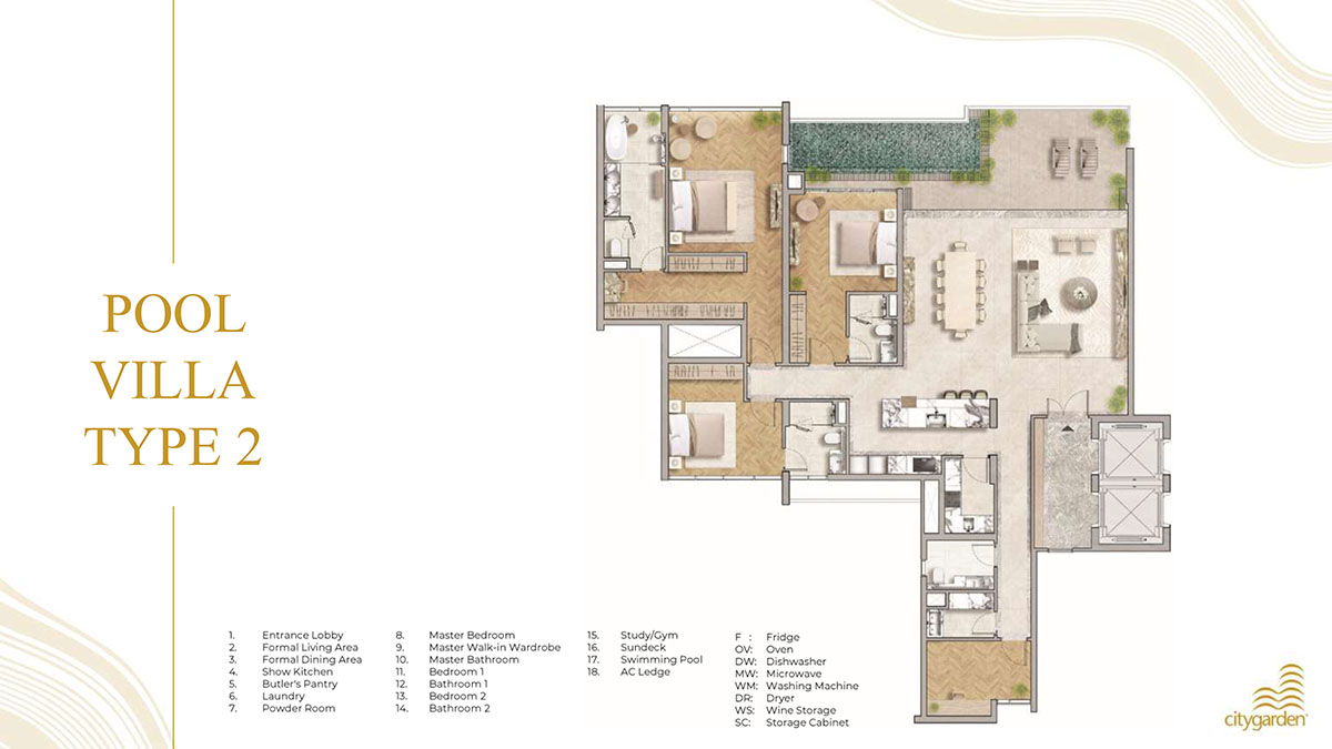 Thiết Kế Căn Hộ Pool Villa The River Thủ Thiêm