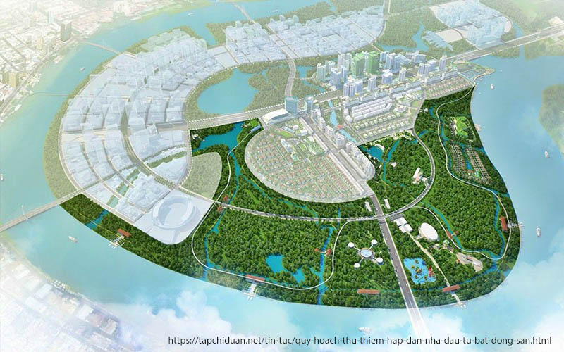 the river thu thiem có mảng xanh lớn 3,7 ha