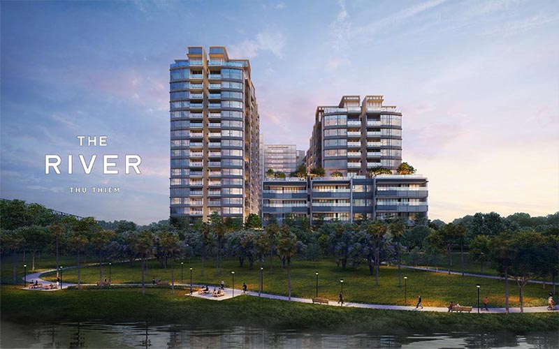 công viên 3,7 ha trước dự án river thu thiem quận 2