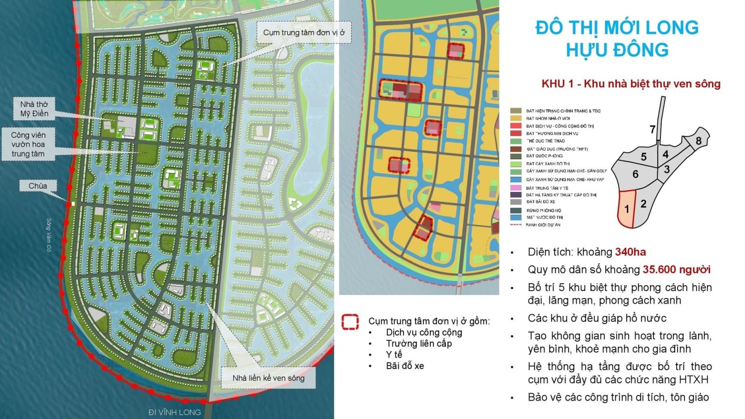 phân khu 1 Vinhomes Long hựu đông Cần Đước Long An