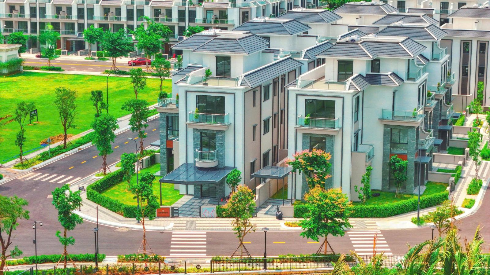 Hình ảnh tiến độ xây dựng Foresta Khang Điền tháng 7/2025