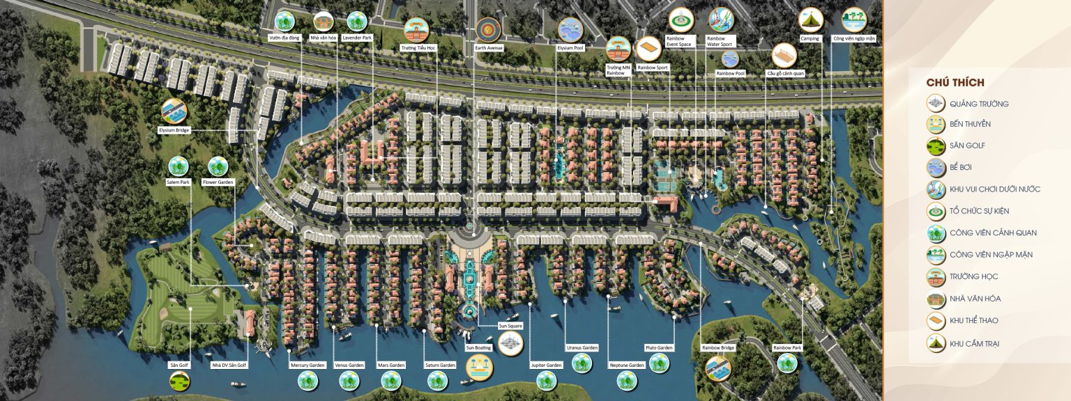 Mặt bằng dự án Gold Coast Vũng Tàu