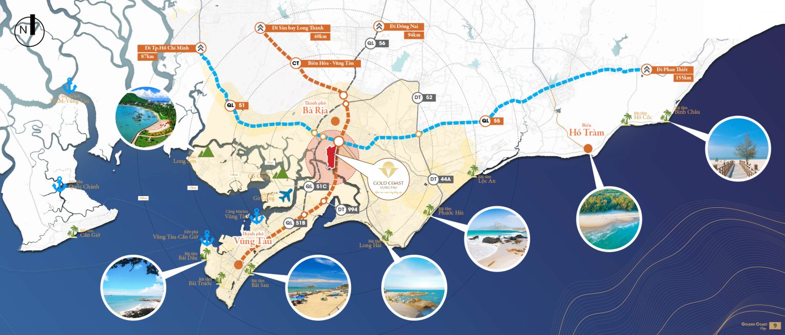 Vị trí dự án Gold Coast Vũng Tàu 01