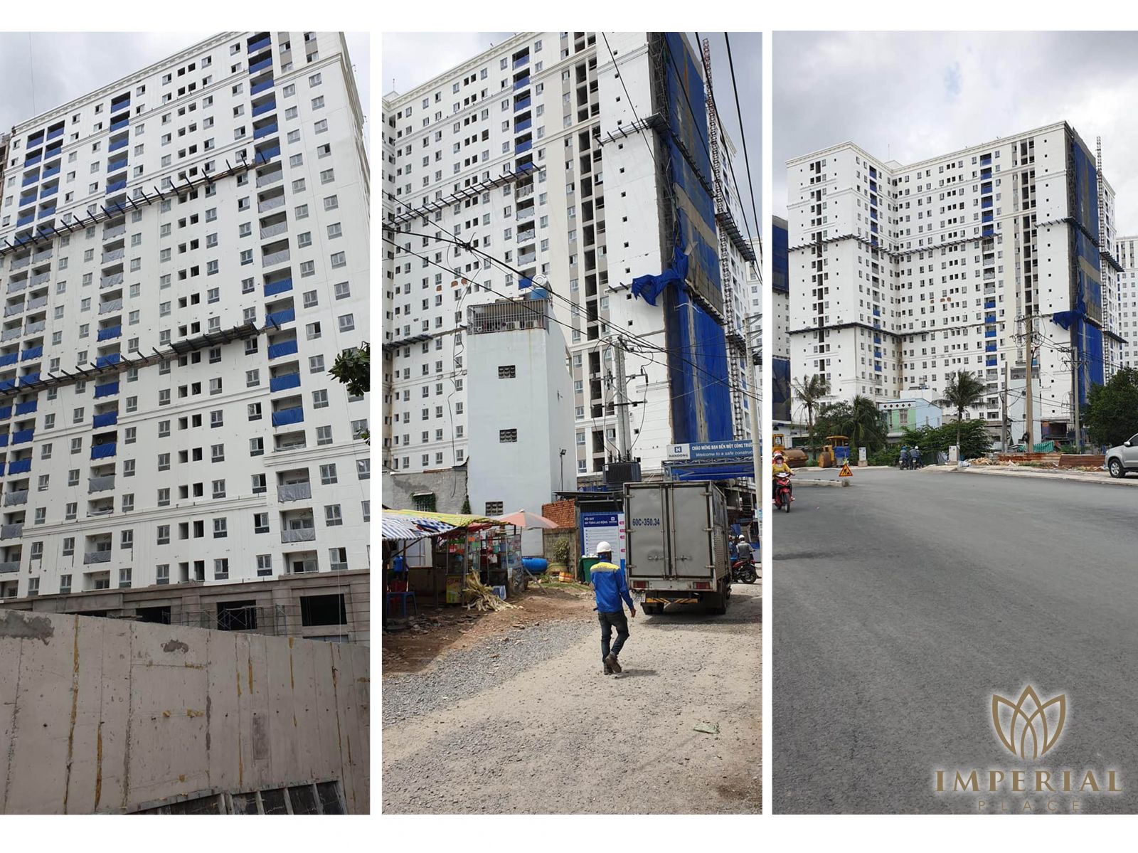 tiến độ xây dựng chung cư imperial place tháng 9 năm 2019