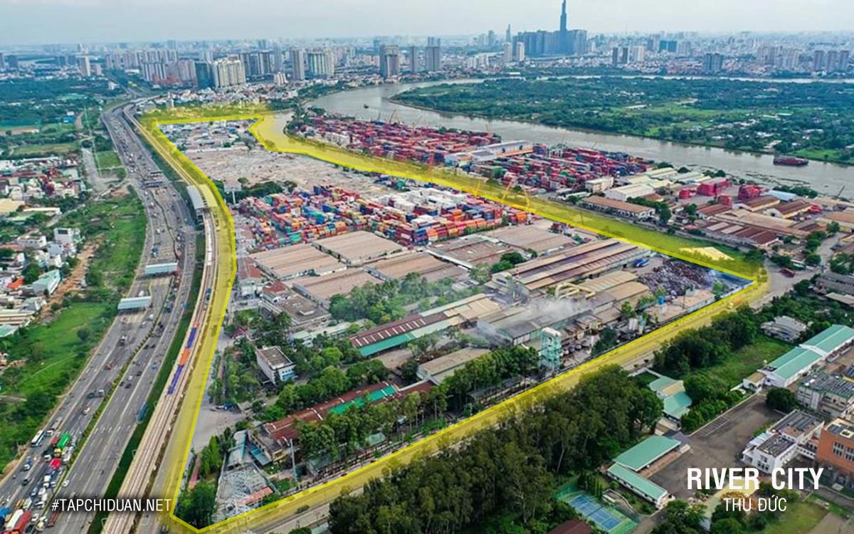 tiến độ xây dựng dự án river city thủ đức