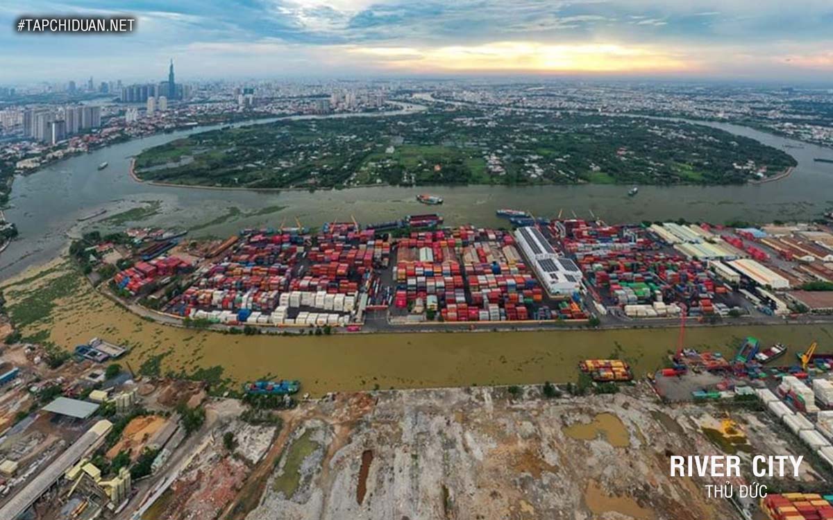tiến độ xây dựng dự án river city thủ đức