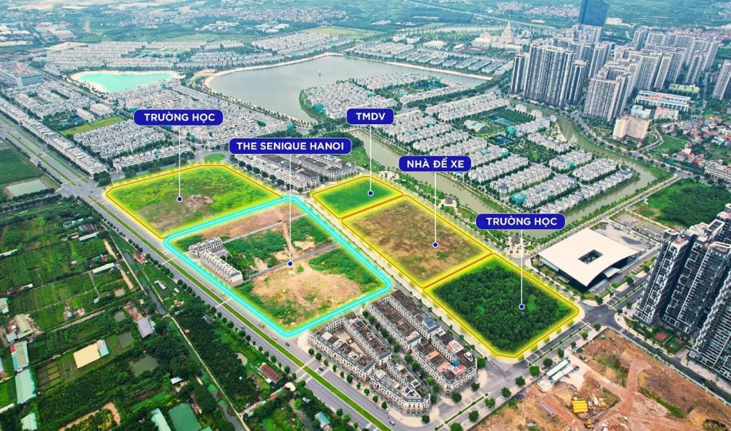 Chi tiết vị trí The Senique Hà Nội Chi tiết vị trí The Senique Hà Nội