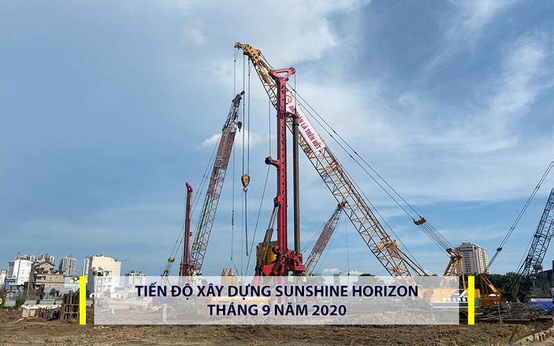 tiến độ xây dựng dự án căn hộ Sunshine Horizon Quận 4 tháng 9 năm 2020