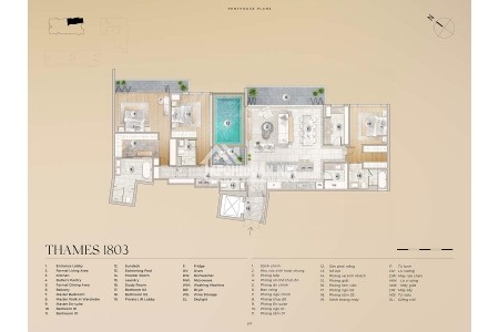 Khách bán 2 căn Penthouses GĐ1 The River Thủ Thiêm, tháp Hudson và Thames.