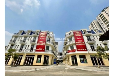Bán nhà phố Ruby Boutique Residences Quận Tân Phú, thiết kế 3 tầng, 5 PN có thể kinh doanh