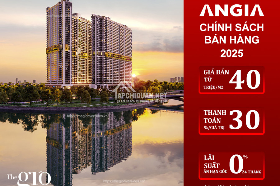 Chủ đầu tư An Gia ra mắt The Gió Riverside, ngay Xa Lộ Hà Nội liền kề Metro, Aeon Mall Đồng Nai