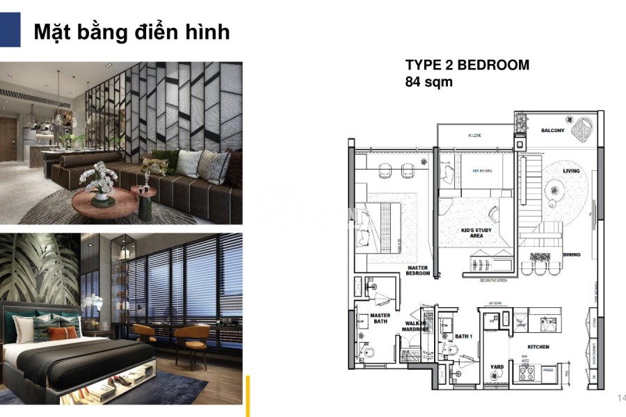 Chuyển nhượng căn hộ 2 phòng ngủ dự án The River Thủ Thiêm Quận 2