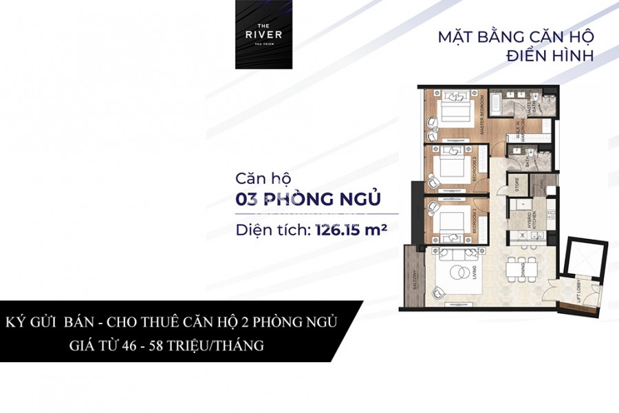 NHẬN KÝ GỬI - CHUYỂN NHƯỢNG - CHO THUÊ CĂN HỘ THE RIVER THU THIÊM QUẬN 2